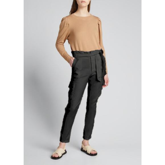 MONROW Revolve Paperbag Belted Cargo Pants M NWT - Picture 1 of 6